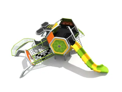 Kids outdoor commercial play structure 3D model 3D model