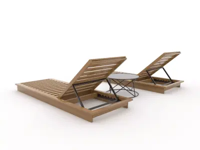 Sun Lounger 11 3D model