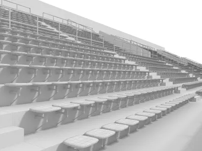 Stadium Tribune 08 3D model