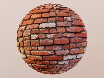 Old Brick Wall PBR Texture 05 Texture