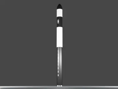 Electron Rocket Low-poly 3D model