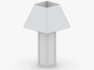 1394 - Table Lamp Low-poly 3D model
