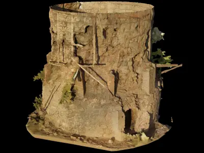 Tower ruin 3D model