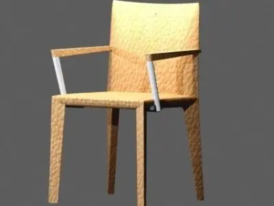  leather arm chair  3D model
