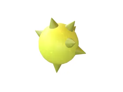 Bacteria v1 001 Low-poly 3D model