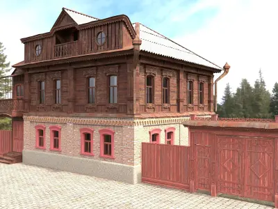 Old House2 Low-poly 3D model