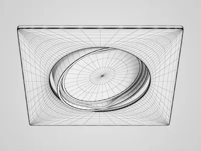 Single Ceiling Halogen Light 31 3D model