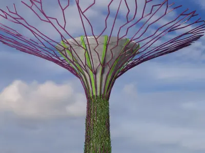 Supertree in Singapore 3D model