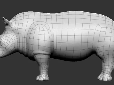 Rhino BaseMesh - Topology + UV Map