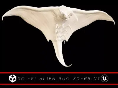 Sci-Fi Alien Bug 3D-Print 3D print model