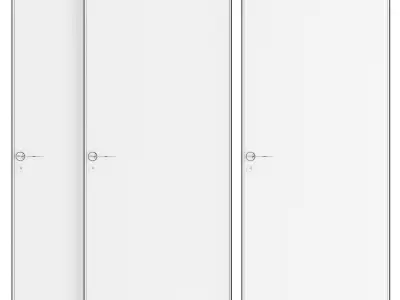 Concealed interior door 019 3D model