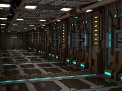 Sci Fi Corridor  3D model