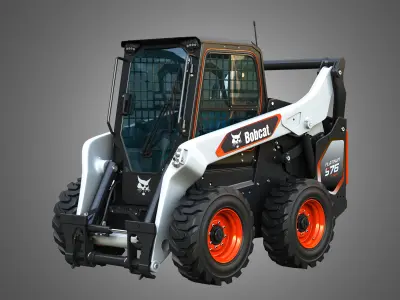 S76 Platinum Skid Steer Loader - Bucket 3D model