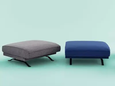 Slab Pouf 3D model