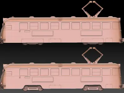 Swedish M29 Tram 3D print model