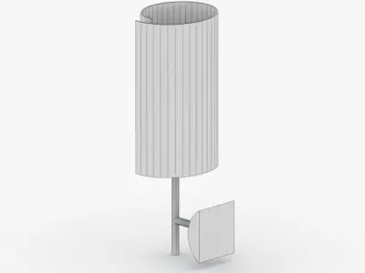 1477 - Bra Lamp Low-poly 3D model