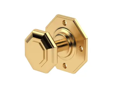 Octagonal Mortice Door Knob 3D model