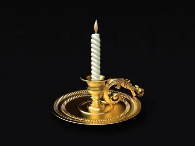 5 super chandelier candle holder 3D model