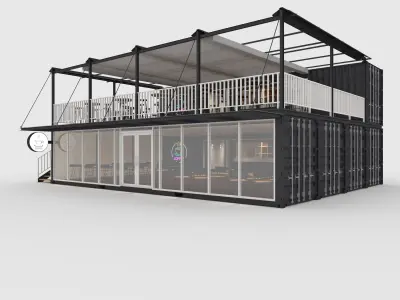 Container Cafe 15 3D model