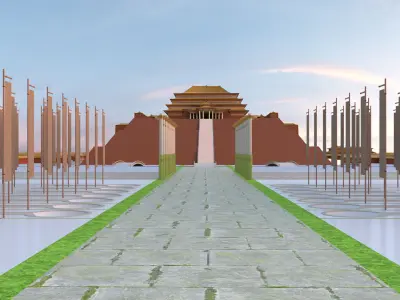Earth Kingdom Royal Palace in ba sing se  3D model