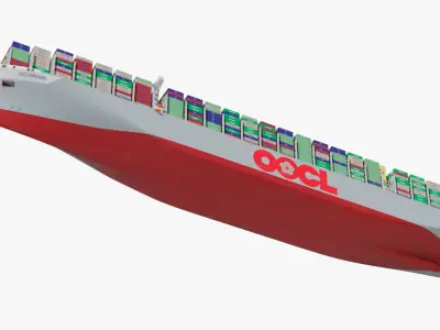  Ultra Large OOCL Hong Kong Cargo Vessel 