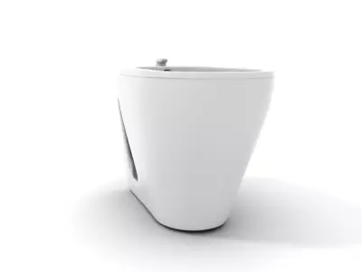 Modern Bathroom Bidet model pack Low-poly 3D model