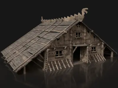 AAA NEXT-GEN VIKING MEDIEVAL NORSEMAN VILLAGE BUILDING PACK