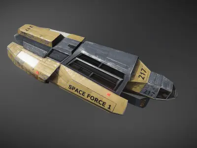 Space Force 1 Transport Low-poly 3D model