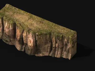 Explore the mountains - Cliff 01 3D model