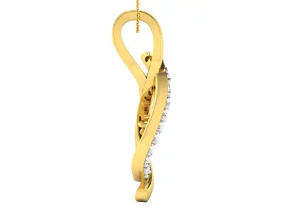 Solitaire Women Pendant 3dm STL OBJ FBX Renders Details 3D print model 88