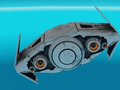 Star Wars interceptor concept  3D model
