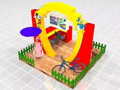 Mall Podiums 3D model