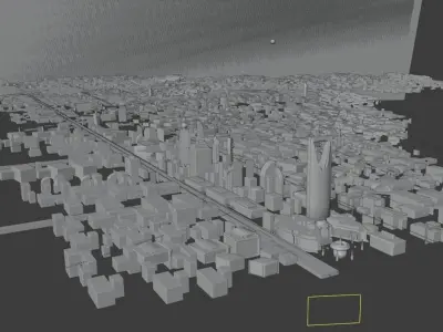 Saudi Arabia - textured veiw only from one side Low-poly 3D model