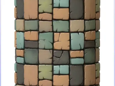 Stylized Stone Floor Seamless Texture Texture 8