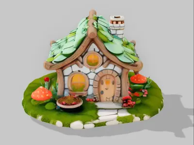 fairy house 3D model