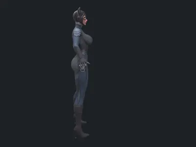 catwoman   Low-poly 3D model