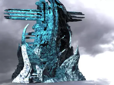 Ice Rock Fantasy Formation 2 3D model
