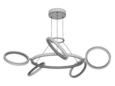 ODA chandelier Low-poly 3D model