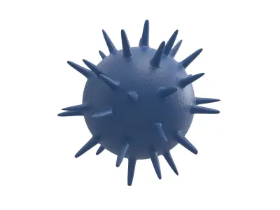 Virus v3 001 Low-poly 3D model