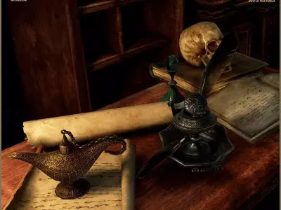 Old Props Unreal Pack Low-poly 3D model