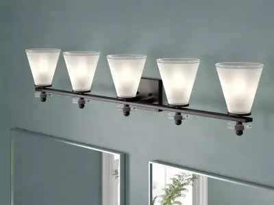 Buhr Light Dimmable Bath Bar Free 3D model