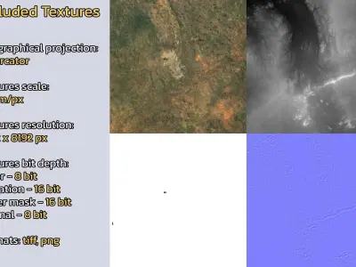 Windhoek Namibia City Landscape 3D Model 3D model