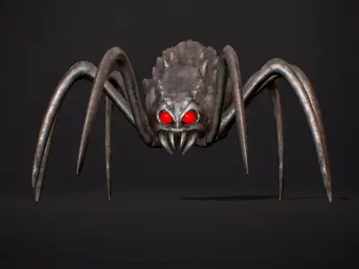 Spider H2 - Game Ready Low-poly 3D model