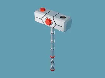 Sci Fi Hammer 02 3D print model