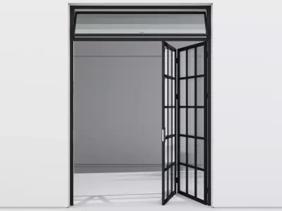 Aluminium door 296 3D model