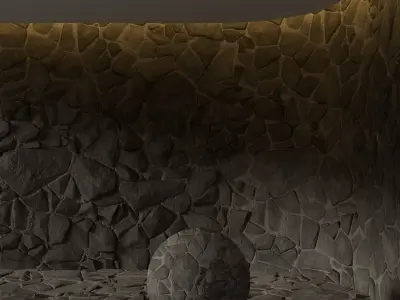 Field Stone 06 - PBR - 4K - PNG - Seamless Low-poly 3D model