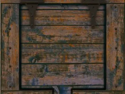 Crates wooden frame with metal rivets Texture