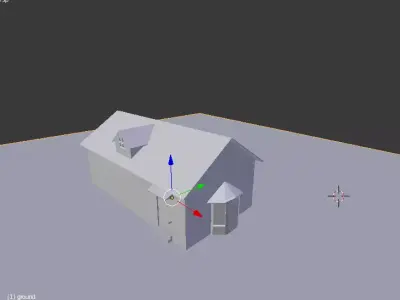 House 3D Module OBJECT  Low-poly 3D model