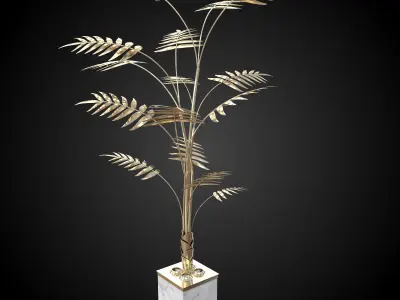 Ivete Palmtree Lamp 3D model