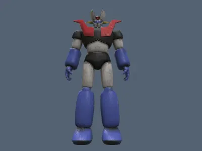 Mazinger Z robot Low-poly 3D model